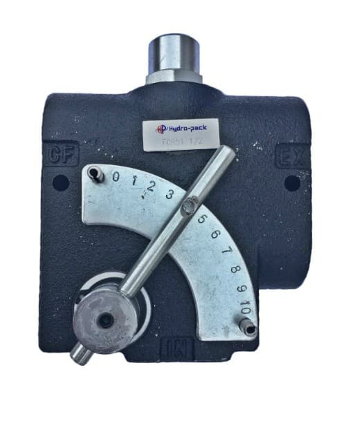 3-vägs tryckkompenserad variabel flödesreglerventil - 60L/min - 1/2" NPT