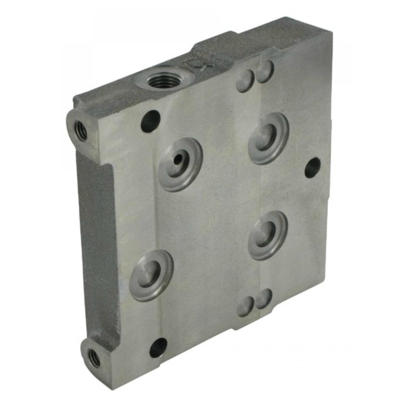Ändplatta 1/4" max 350 bar + extra Ls-anslutning