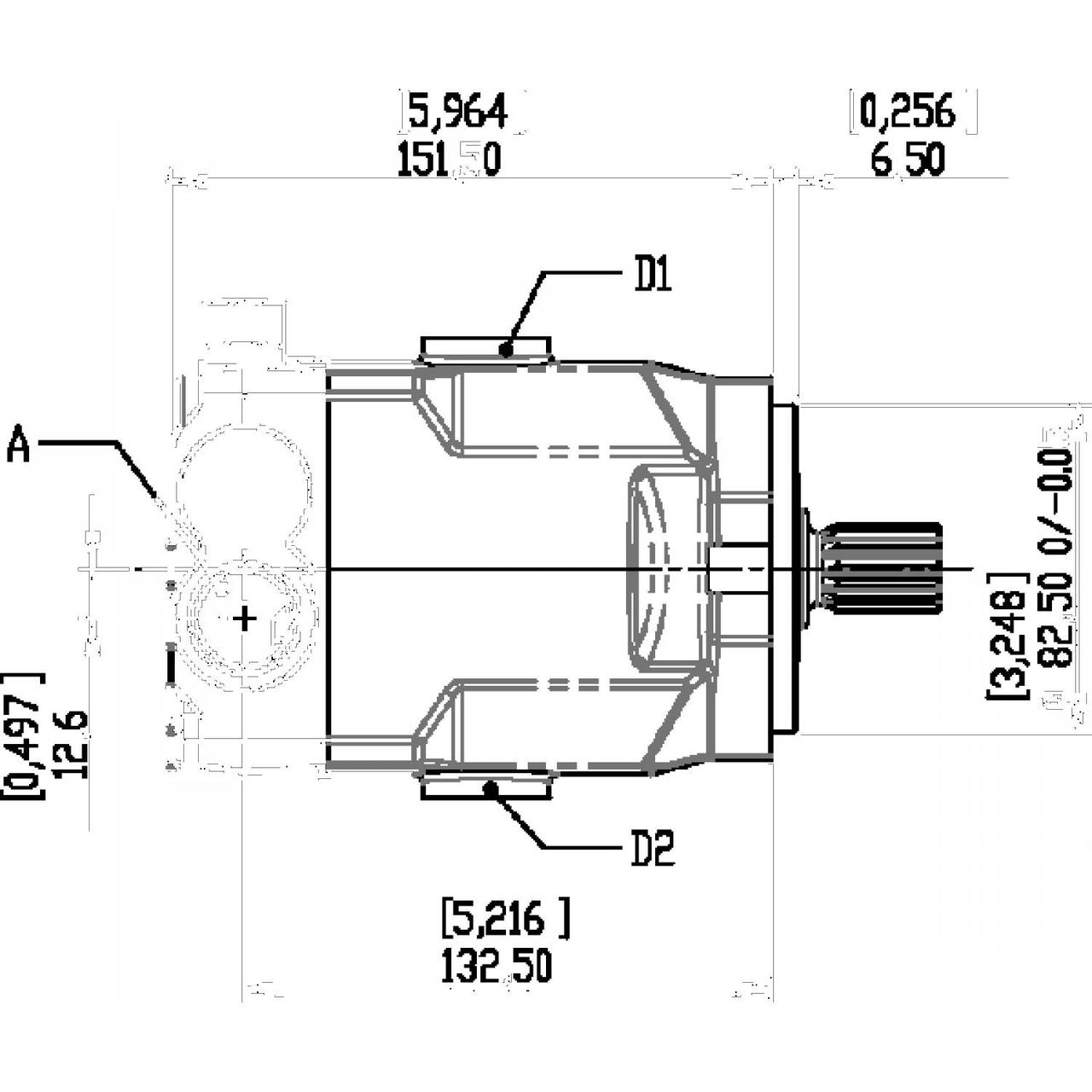 Axialkolvpump för sluten krets 3/4" BSP 250 bar 28cc – bild 9