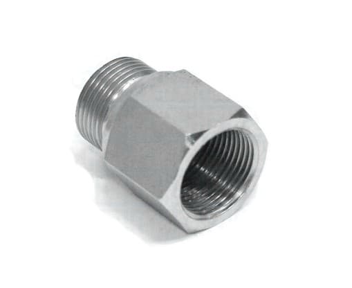 Rostfri adapter 1/2" - 3/4" BSP hane-hona