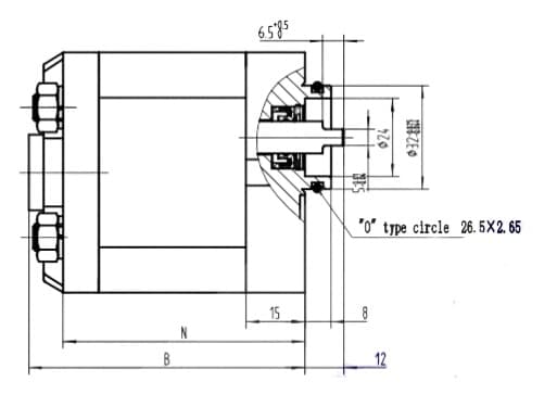 9,0 cc Kugghjulspump höger med 8 mm platt axel grupp 10 – bild 5