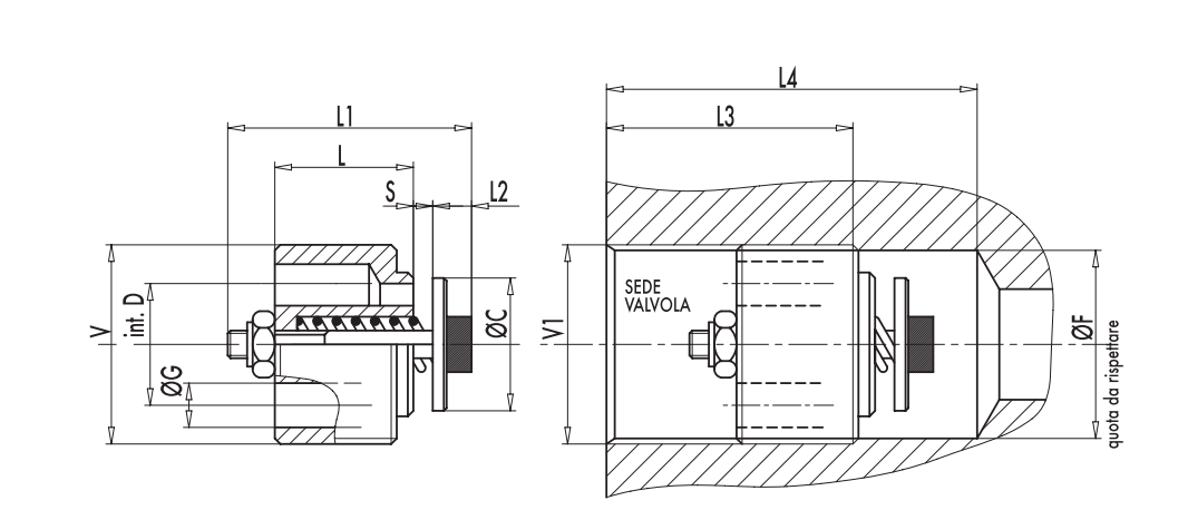 Slangbrottsventil - VUBA 1/4'' BSP – bild 2