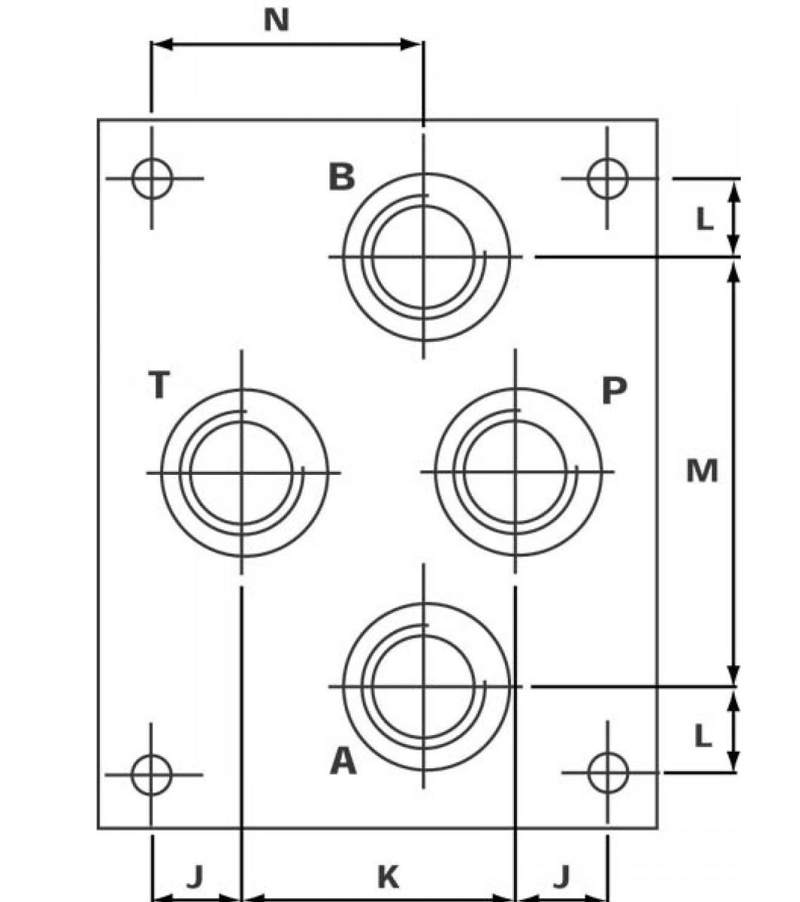 NG10 underblock 1/2" med bottenanslutning – bild 2
