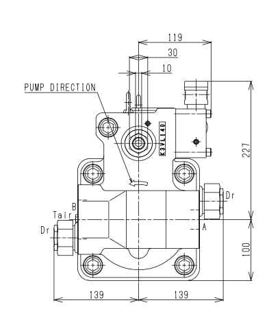 K3VL Kawasaki axialkolvpump 140cc – bild 6