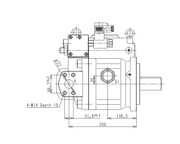 K3VL Kawasaki axialkolvpump 140cc – bild 8