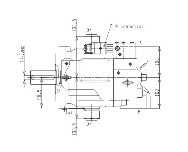 K3VL Kawasaki axialkolvpump 140cc – bild 10