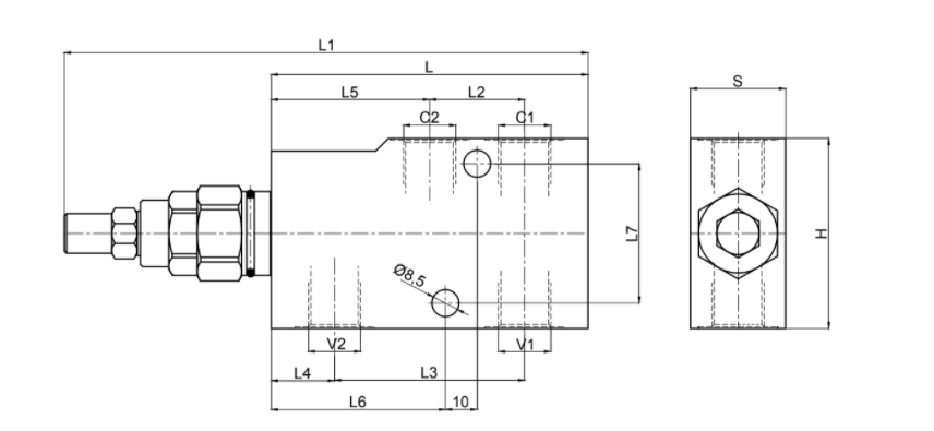 Enkelverkande balanseringsventil VBCD 1/2” SE-A CC – bild 3