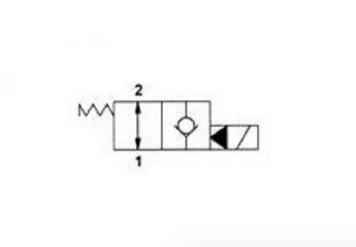2/2 hydraulventil med backventil NO 1/2" BSP, 12V – bild 2
