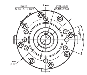 Hydraulisk skivbroms för orbitalmotor typ: MP, MR och MS – bild 4