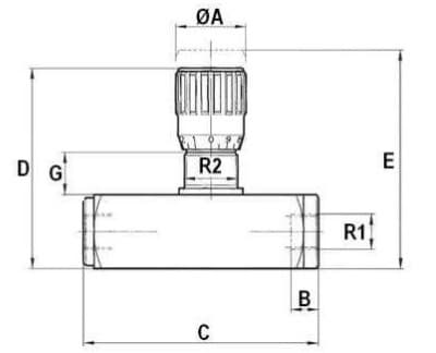 Dubbelverkande flödesregleringsventil tryckkompenserad 3/4" BSP – bild 3