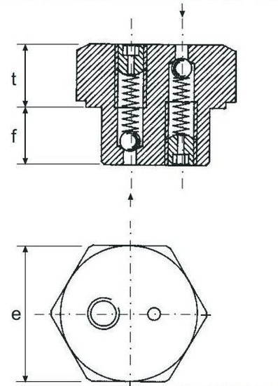 Avluftningsventil 1/2" BSP dubbelt justerbar – bild 2