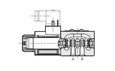NG6 24 VAC Cetop Elektrisk 4/2 riktningsventil PA ansluten BT ansluten 350 bar – bild 4