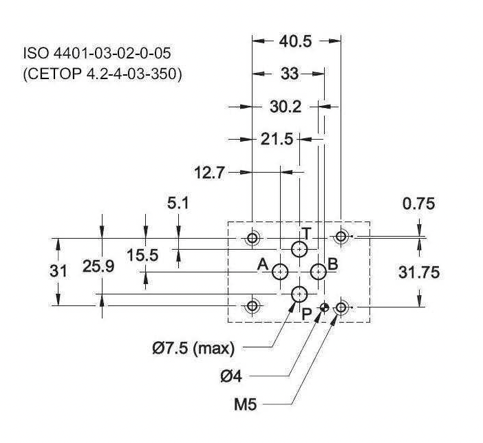 NG6 48 VAC Cetop Elektrisk 4/2 riktningsventil PA ansluten BT ansluten 350 bar – bild 3