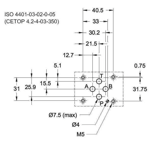 NG6 24 VDC Cetop Elektrisk 4/2 riktningsventil H mittläge 350 bar – bild 3