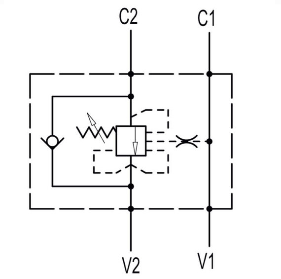 Enkelverkande balanseringsventil VBCD 3/8” SE-A CC – bild 2
