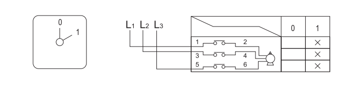 Arbetsbrytare 2 lägen 32A – bild 2