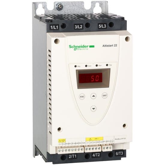Mjukstartare för asynkronmotor - 17 A - 230-440V - 7,5 kW