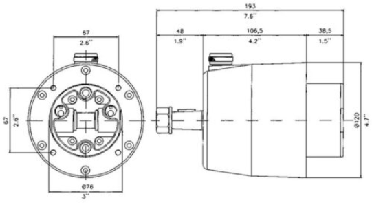 Hydraulisk styrset 30kgm för motorbåt – bild 2