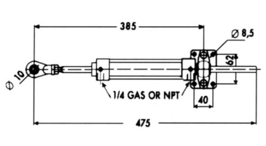 Hydraulisk styrset 30kgm för motorbåt – bild 3