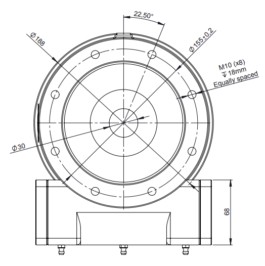 Hydraulisk svängkrans 1:62 utvändig diameter 188mm – bild 6