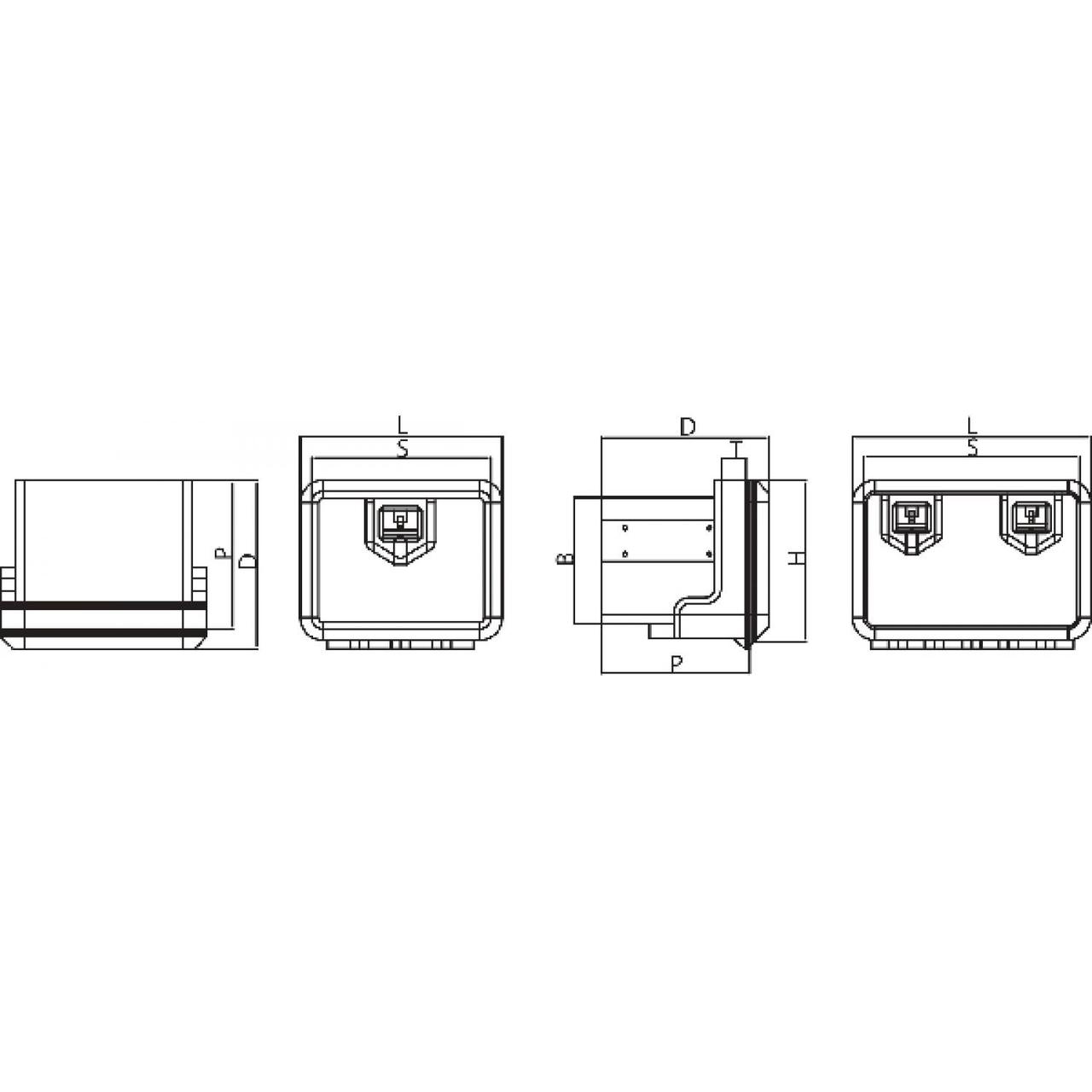 Låda för hydraulaggregat 500x350x300mm – bild 3
