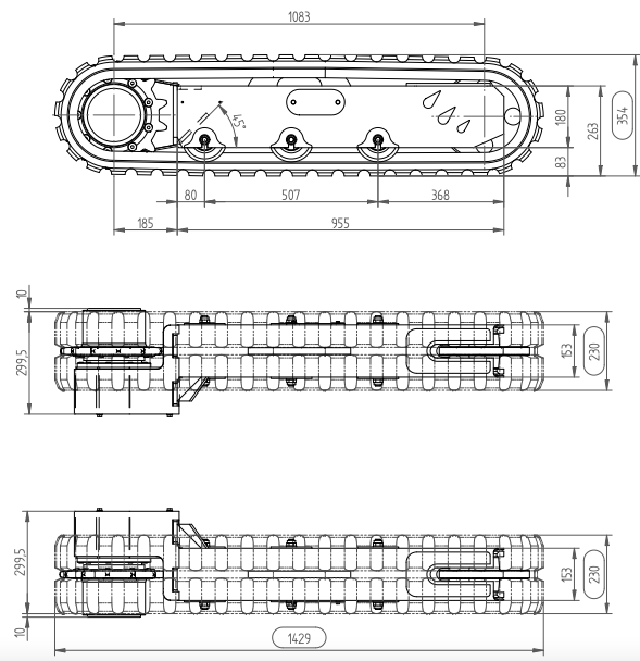 Hydrauliskt bandunderrede 2,8 ton – bild 4
