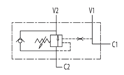 Sats enkelverkande balanseringsventil med banjo VBCD 3/8'' SE / A FLV – bild 2