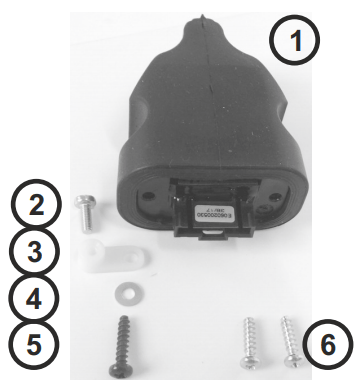 Proportionell elektrisk joystick 1-axlig, set – bild 2