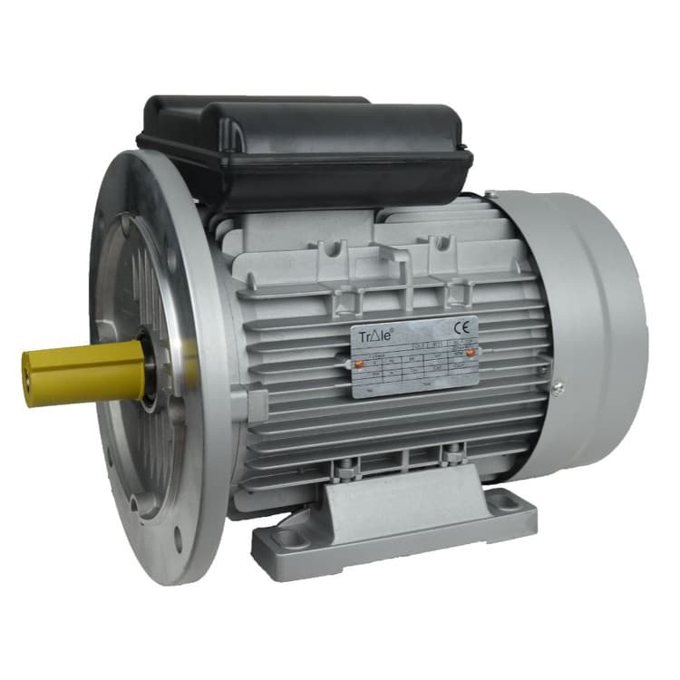 1-fas elmotor 0,37 kW 230 Volt | Fot-flänsmontering B3-B5 | 1500 varv/min