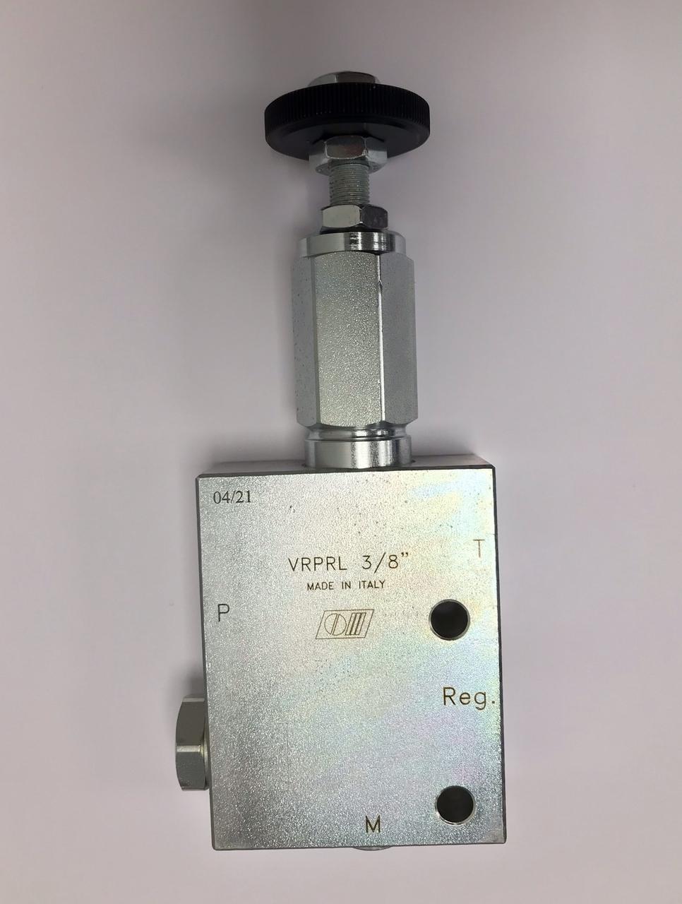 Tryckreduceringsventil 3/8" 30l/min 350 bar med handhjul och backventil