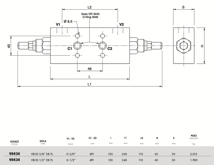 Dubbelverkande balanseringsventil VBCD 3/8" DE FL – bild 2
