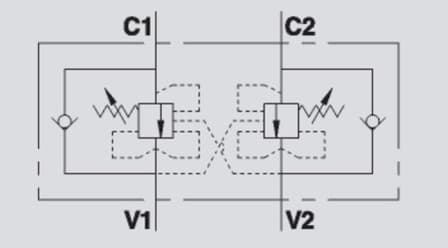 Dubbel hydraulisk balanseringsventil VBCD 1/2" DE CC RP 1:8 – bild 2