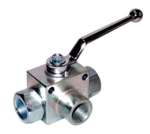 3-vägs kran (T-borrning) 3/4" BSP