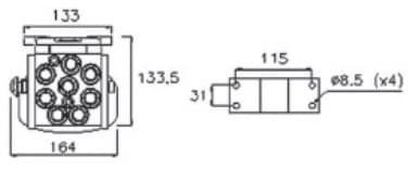 Faster multi snabbkoppling 8x 3/8" BSP hane (typ P5068) – bild 3