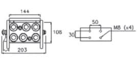 Faster multi snabbkoppling 6x 1/2" BSP hona (typ P608) – bild 3