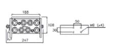 Faster multi snabbkoppling 8x 1/2" BSP hona (typ P808) – bild 3