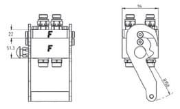 Faster multi snabbkoppling 4x 3/4" BSP hona (typ P412) – bild 2