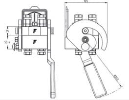 Faster multi snabbkoppling 4x 3/8" BSP hona (typ PH406) – bild 2