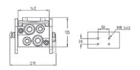 Faster multi snabbkoppling 2x 1/2" BSP / 2x 3/4" BSP hane (typ PH510) – bild 3