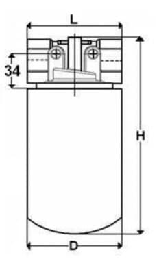 Filterhus för inline returfilter 3/4" BSP – bild 2