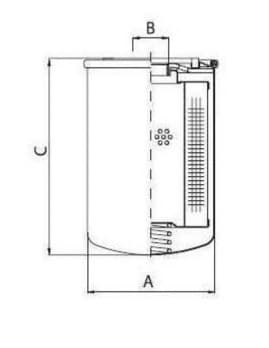 Filterelement 3/4" BSP storlek 10, 25µ – bild 2