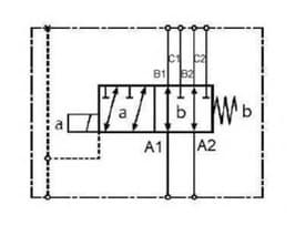 Kopplingsbar 6/2 omkopplingsventil 1/4" BSP 25 L/min 12V – bild 3