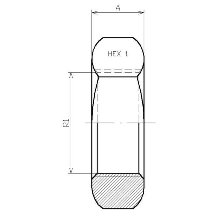 Låsmutter 1/8" BSP för skottkoppling – bild 2