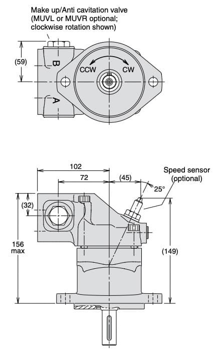 Parker axialkolvmotor F11 12,5cc 118 l/min – bild 6