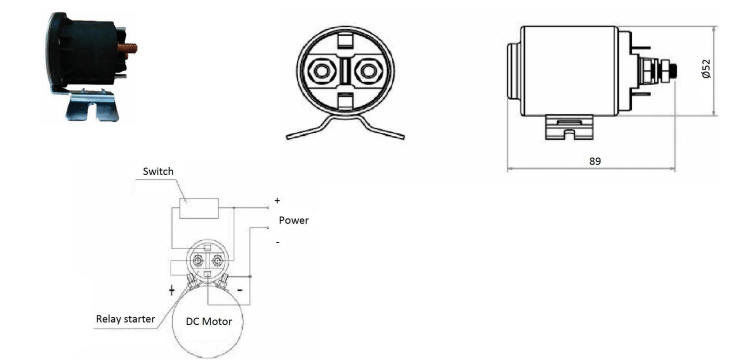 Relä för hydraulaggregat 12V – bild 4