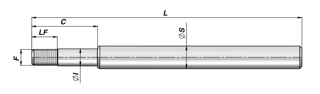 Kolvstång 60/70x35x350mm – bild 2