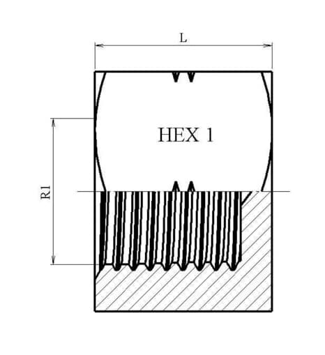 Blindplugg 3/8" NPT hona – bild 2