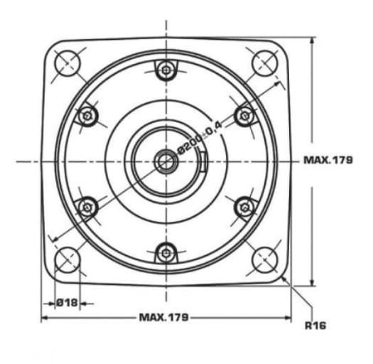 Danfoss OMV 315cc hydraulmotor 50 mm axel – bild 4