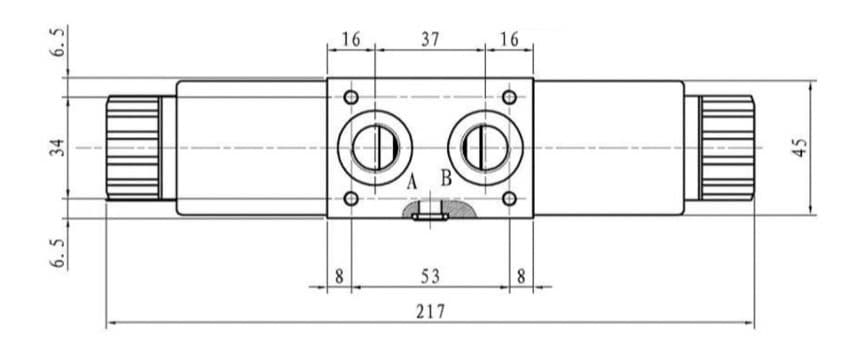 Stapelbar riktningsventil 3/8" 12VDC 40l/min ABPT stängd – bild 3
