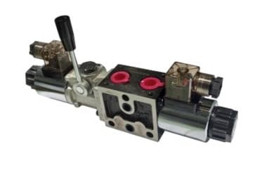 Stapelbar riktningsventil elektrisk-manuell 3/8" 24VDC 40l/min ABPT stängd